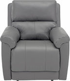 MINCETA Recliner Chairs,Modern 5" Wall Hugger Nursery Recliner with Overstuffed Arm and Back for Living Room,PU Leather in Gray