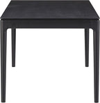 NTC Mingle 71 Inch Modern Design, Rectangular Dinner Table for Dining Room, Living Room Furniture, Effortless Assembly, Burnt Black