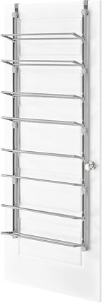 Whitmor 24 Pair Door Shoe Organizer, Sturdy Closet Storage Rack Hangs on Closets for Shoes