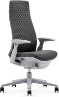 Haworth Fern Ergonomic Office Chair – Stylish and Innovative Desk Chair with Digital Knit Finish - Without Lumbar Support (Heathered Grey)