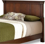 BOWERY HILL 52" x 82" Traditional Wood King Headboard with Recessed Frame Moldings and Carved Detailed, Some Assembly Required, in Warm Cherry Brown Finish