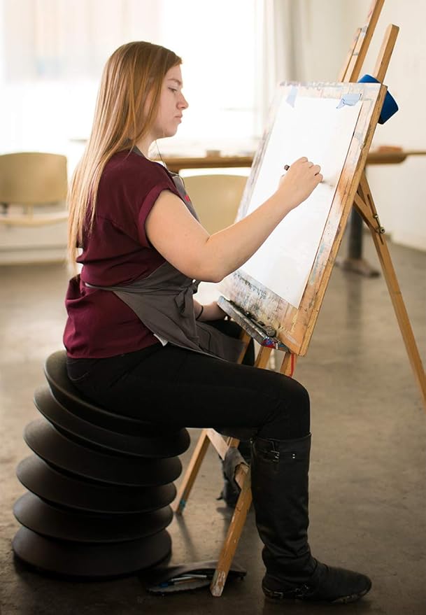 ExtraErgo Ergonomic Stool for Active Sitting (Black)
