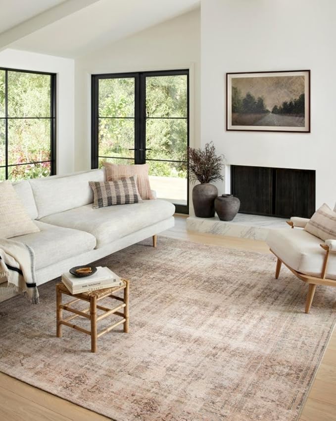 Loloi Amber Lewis Georgie Collection GER-02 Ocean/Sand 10'-0" x 14'-0", .19" Pile Height, Area Rug