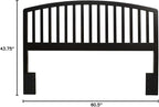 Hillsdale Carolina Headboard, Bed Frame Not Included, Full/Queen, Black