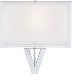 Possini Euro Design Proxima Modern Table Lamp with White Marble Riser 28" Tall Chrome Silver Metal Double Rectangular Shades Decor for Bedroom Living Room Nightstand Bedside Office Kids Room