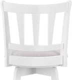HILLSDALE Presque ISLE Wood BAR Height Swivel Stool White