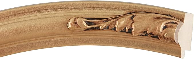OVALCREST Oval Beveled Wall Mirror for Home Decor - Florence Style - Gold Spray - 40" x 28"