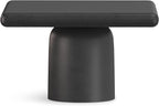 SIMPLIHOME Zachary Coffee Table 2-Piece Set - 42 inch Wide Cast Aluminum Square Living Room Tables in Graphite and Black Nickel, Contemporary Nesting Center Table Set with Flexible Style, Assembled