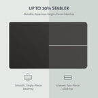 FLEXISPOT EN1 Whole Piece Standing Desk 55 x 28 Inches Stand Up Desk for Workstation and Home Office (Black Frame + 55" Black Top, 2 Packages)