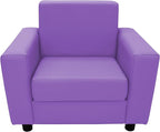 Factory Direct Partners SoftScape Inspired Playtime Classic Reading Chair, Children's Commercial-Grade Upholstered Furniture for Home, Daycare, Preschool, Library; Comfy Modern Design - Lavender