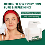 Towelettes Disposable 10 x 12" - XL Disposable Towel for Women - Clean Face Towels for Makeup Removal and Skin Care - Soft, Unscented and Gentle Formula Biodegradable Face Towels