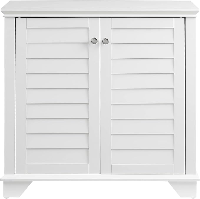 Crosley Furniture Lydia Accent Storage Cabinet, Bar, Buffet for Kitchen, Living Room, or Entryway, White