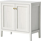 Sideboard Buffet Cabinets with Adjusable Shelves, Farmhouse Storage Cabinet, Credenza, Accent Cabinet, Kitchen Coffee Bar Console Table for Living Dining Room, Antique White