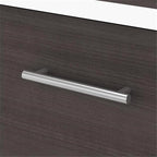 Pemberly Row Wood 2 Drawer Lateral File Cabinet in White and Storm Gray