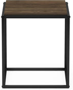 Furinno Moretti Cube Modern Stackable End Table Shelf, Columbia Walnut