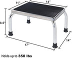 Vaunn Medical Foot Step Stool 350lbs Heavy-Duty Welded Steel Legs, Fully Welded Single Construction Frame, Anti-Skid Rubber Platform