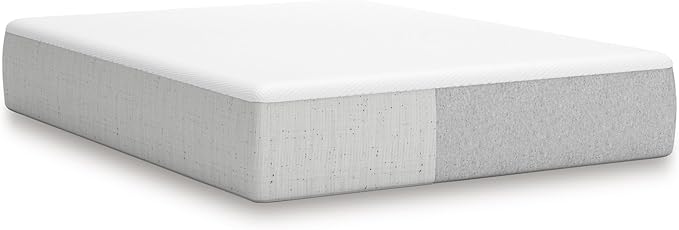 Signature Design by Ashley Queen Size Cool Max 12 Inch Medium Plush Cooling Gel Infused Memory Foam Mattress for Pressure Relief, Fiberglass Free, Mattress in A Box