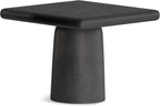 SIMPLIHOME Zachary Coffee Table 2-Piece Set - 42 inch Wide Cast Aluminum Square Living Room Tables in Graphite and Black Nickel, Contemporary Nesting Center Table Set with Flexible Style, Assembled