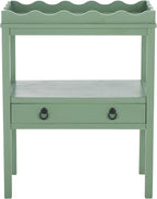 SAFAVIEH Home Collection Darlyn Sage Green 1-Drawer Rectangle Accent Table