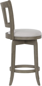Hillsdale Presque Isle 26" Wood Swivel Counter Height Stool, Aged Gray