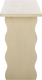 SAFAVIEH Home Collection Preslyn Sand Console Table for Entryway, Living Room, Foyer