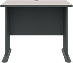 Bush Business Furniture Series A 36W Small Desk in White Spectrum and Slate, Compact Computer Table for Home or Professional Office