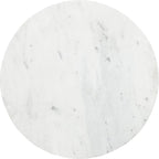 Kate and Laurel Tira Round Side Table, 14 x 14 x 24, White and Gray, Decorative Pedestal Style End Table for Use as a Bedroom Nightstand or Living Room Accent