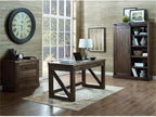 Martin Furniture Avondale Rustic Writing Desk Writing Table Wood Office Desk Brown (IMAE384)