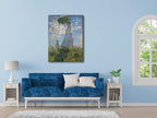 Wieco Art Woman with a Parasol Madame Monet and Her Son of Claude Monet Large Canvas Prints Wall Art Classic Oil Paintings Gallery Wrapped People Pictures Artwork for Bedroom Home Decor