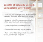 Grab Green Stoneworks Laundry Detergent Pods and Dryer Sheet Bundle, 50 Count Pods and 80 Dryer Sheets, Fragrance Free Rain Scent, Plant and Mineral Based Laundry Care Set