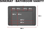 WeatherTech SinkMat – Waterproof Under Sink Liner Mat for Kitchen Bathroom – 28” x 19” Inches - Durable, Flexible Tray – Home undersink Organizer Must Haves, Tan