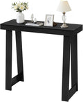 VEVOR 36 in Console Table, Modern Desk Behind The Couch, Wooden Rectangle Entrance Desk, Narrow Long Sofa Table Accent Stand, Ideal for Hallway, Bedroom, Living Room, Foyer, Easy Assembly, Black