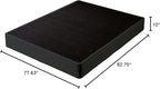 Signature Design by Ashley 10" Mattress Box Spring with Metal Foundation, Sturdy and Durable, Ready to Assemble, Parts and Tools Included, Cal King, Removable Black Fabric Cover