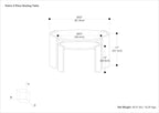 SIMPLIHOME Robin 2-Piece Nesting Coffee Table Set - 32 and 23 inch Wide Solid Mango Wood Round Living Room Tables in Ash Grey, Modern Space-Saving Center Table Set with Curved Legs, Assembled