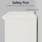 43 in Tall Bookcase, 3-Tier Bookshelf Open Storage, 33 inch Wide Floor Standing Indoor Furniture, Book Cases for Home School Library Office Bedroom Kids, White 3 Tiers
