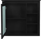 30" Bathroom Vanity with Matching Medicine Cabinet, Modern Sink Storage Cabinet with Drawers, Soft Closing Doors and Shelf, Bathroom Vanities with Sink & Mirror