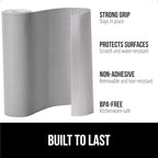 GORILLA GRIP Slip Resistant Drawer and Shelf Liner 2 Pack, Non Adhesive Water Resistant, Easy Clean and Trim, Smooth Surface Liners for Kitchen Cabinet Shelves Drawers Pantry 12 IN x 10 FT, Light Gray