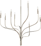 KICHLER Livadia 8-Light Chandelier, Soft Modern-Light in Polished Nickel, for Foyer, Great Room, or Vaulted Dining or Bedroom (47.75" x 47.75"), 52675PN