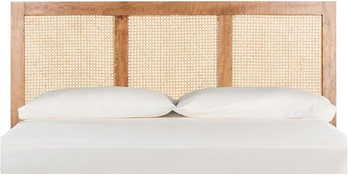 SAFAVIEH Home Collection Vienna Natural Cane Full Headboard Platform, Double