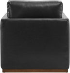 CHITA Swivel Accent Chair, Faux Leather FSC Certified Mid Century Modern Arm Chair for Living Room and Bedroom, Fully Assembled, Black