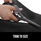 GORILLA GRIP Slip Resistant Drawer and Shelf Liner 2 Pack, Non Adhesive Water Resistant, Easy Clean and Trim, Smooth Surface Liners for Kitchen Cabinet, Shelves, Drawers, Pantry, 12 in x 20 FT, Black