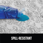 GORILLA GRIP DripGuard Shelf Liner, Non Adhesive Drawer and Kitchen Cabinet Protector, 24x240 Inch, Slip Resistant BPA Free Smooth Surface Plastic Liners for Cabinets, Bathrooms, Closets, Floral Gray