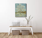 Wieco Art The Pink Peach Tree by Van Gogh Famous Oil Paintings Reproduction Large Modern Stretched and Framed Landscapes Artwork Classic Pictures Giclee Canvas Prints Wall Art for Home Decor