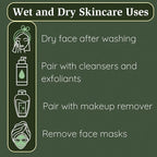 Clean Facial Towels for Sensitive Skin, 100% USDA Biobased Face Towels, 50 Count, Ultra Soft, Makeup Remover Dry Wipes, Viscose