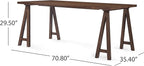 Christopher Knight Home Rachel Mid-Century Modern 7 Piece Dining Set with A-Frame Table, Light Beige + Walnut
