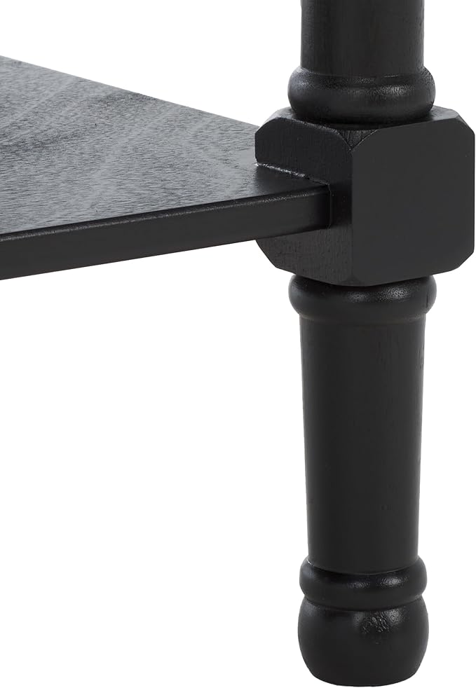 SAFAVIEH Home Collection Josie Black 2-Drawer Console Table for Living Room Foyer Bedroom Hallway Entryway Office