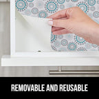GORILLA GRIP DripGuard Shelf Liner, Non Adhesive Drawer and Kitchen Cabinet Protector, Slip Resistant BPA Free Smooth Surface Plastic Liners for Cabinets, Bathrooms, Closets, 17.5x120 Inch, Spiral