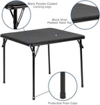 Flash Furniture Mindy Kids 5-Piece Folding Table and Chairs Set for Daycare and Classrooms, Children's Activity Table and Chairs Set, Black