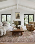Loloi Amber Lewis Georgie Collection GER-06 Bordeaux/Antique 2'-6" x 7'-6", .19" Pile Height, Runner Rug