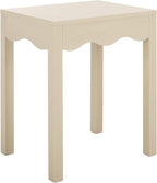 SAFAVIEH Home Collection Litith Sand Square Wave Accent Table